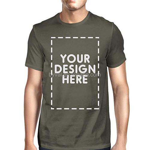 网上购物中国工厂印花男士中性个性化您的设计这里海军定制 t恤 - buy